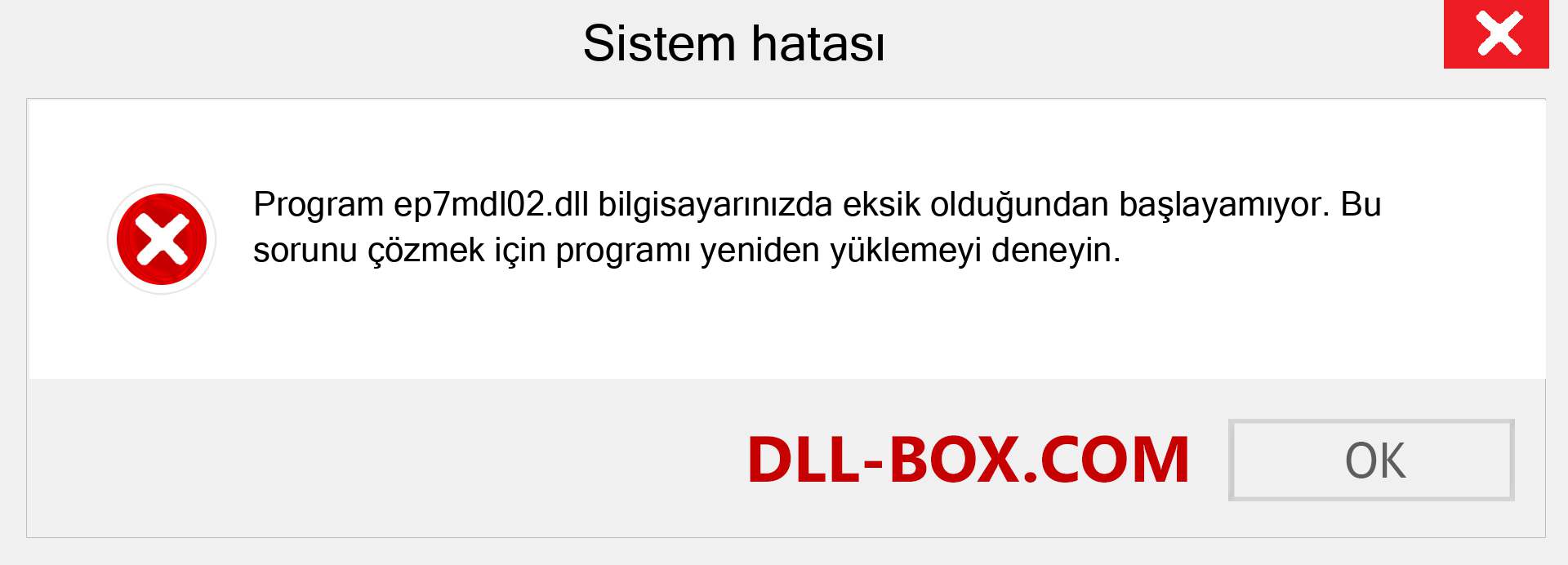 ep7mdl02.dll dosyası eksik mi? Windows 7, 8, 10 için İndirin - Windows'ta ep7mdl02 dll Eksik Hatasını Düzeltin, fotoğraflar, resimler